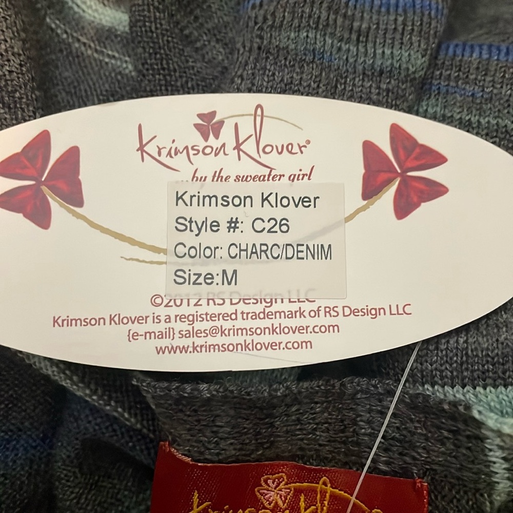 Krimson Kloverscarf 80% wall 20% acrylic
